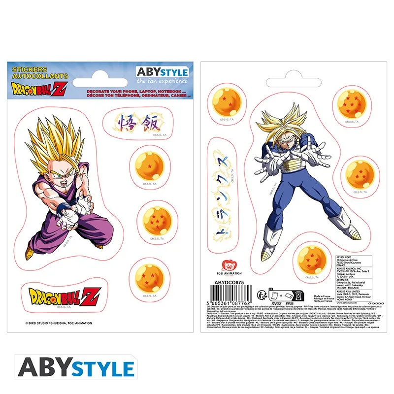 DRAGON BALL - Stickers - 16x11cm/ 2 sheets - DBZ